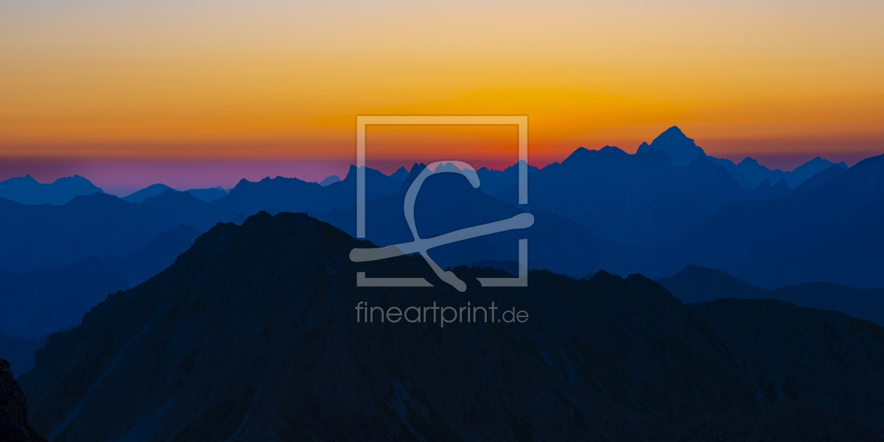 Bild-Nr.: 12749435 Sonnenaufgang in den Alpen erstellt von Walter G. Allgöwer