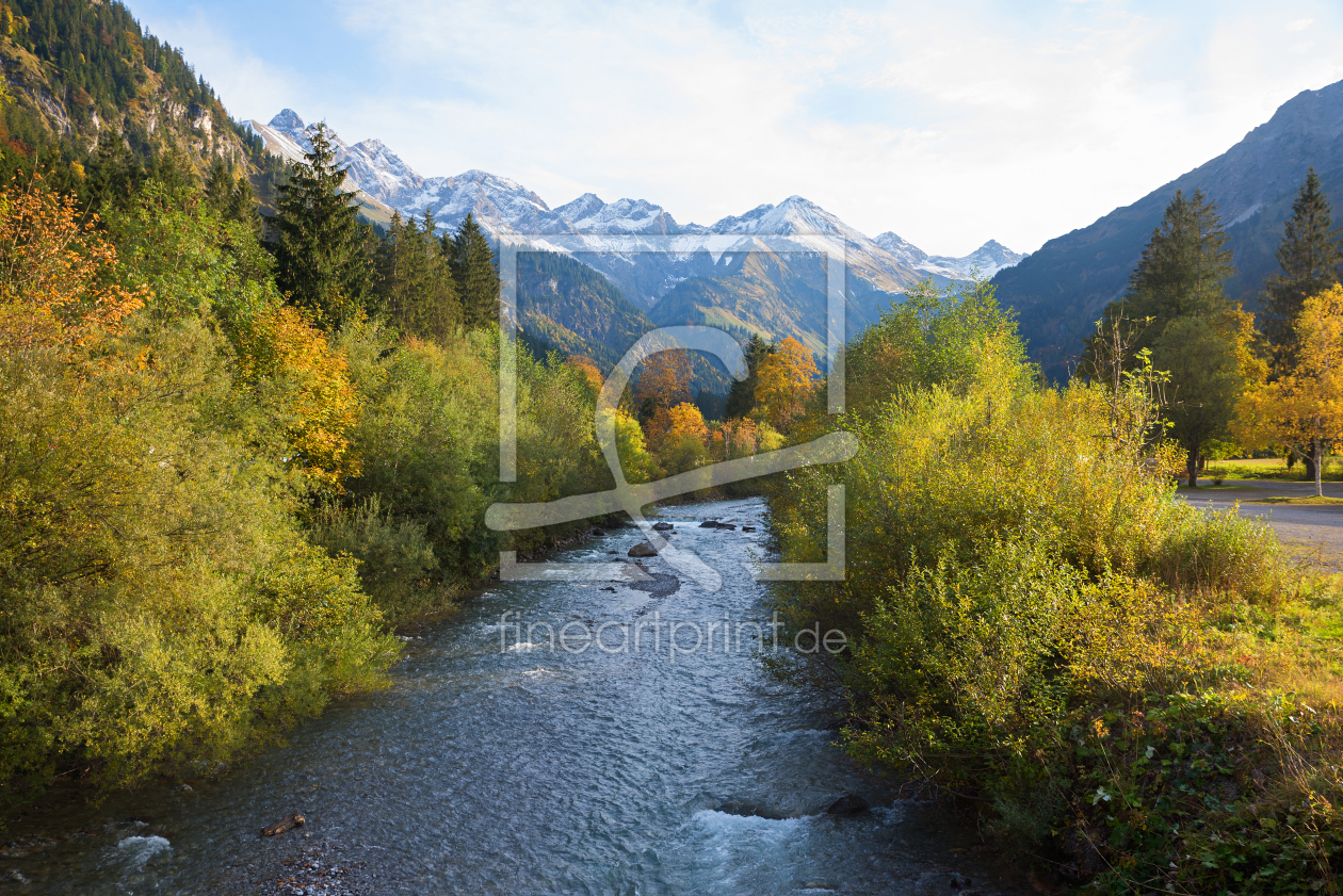 Bild-Nr.: 12750177 Die Stillach in Oberstdorf Herbstlandschaft erstellt von SusaZoom