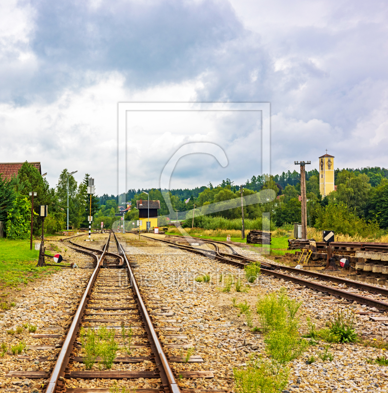Bild-Nr.: 12750306 Schmalspur Bahnhof in Tschechien erstellt von wompus