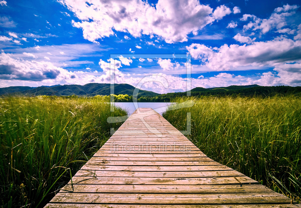 Bild-Nr.: 12751947 Holzsteg zum Meer erstellt von insideportugal