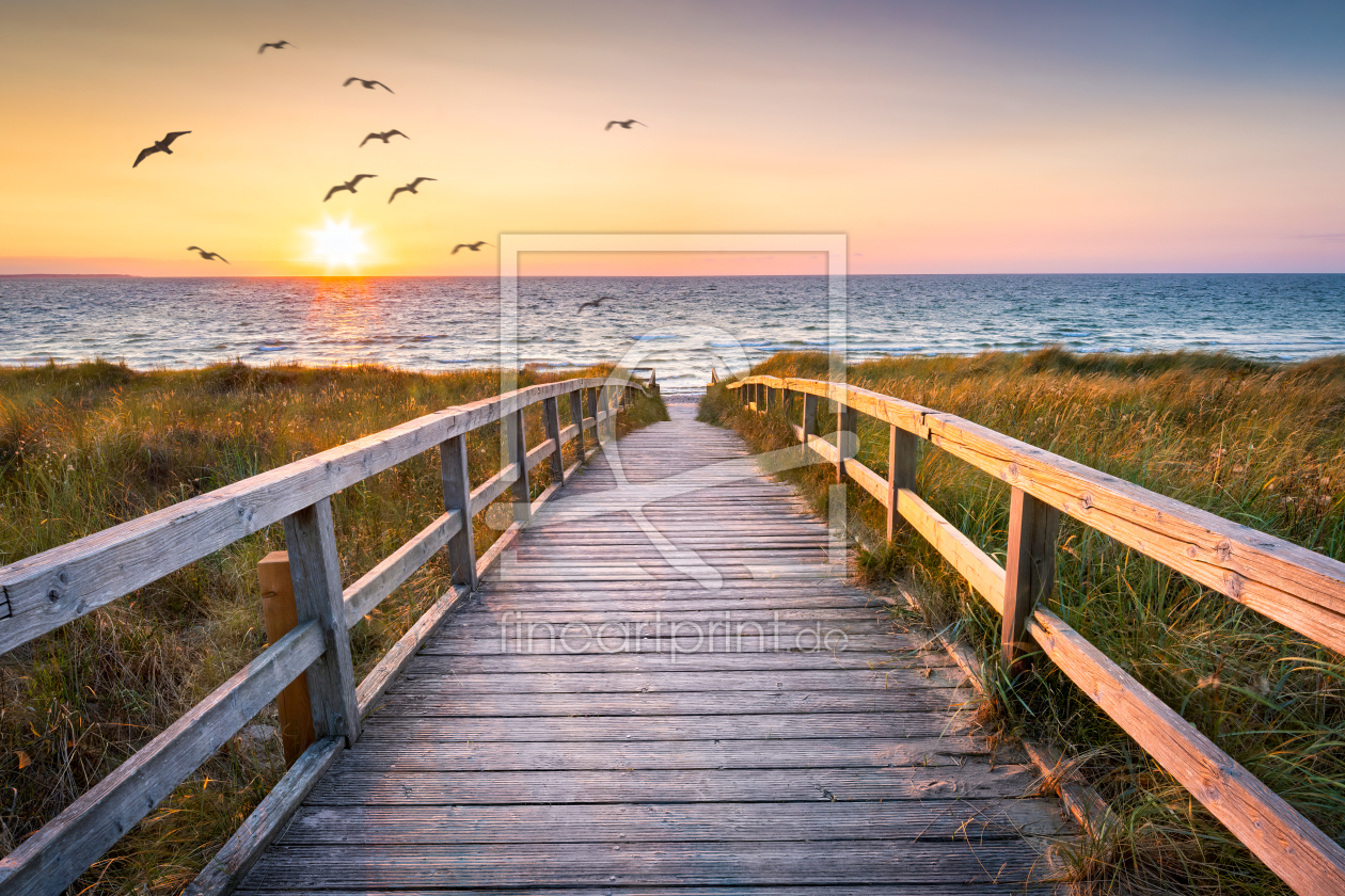 Bild-Nr.: 12752985 Sonnenuntergang am Dünenstrand erstellt von eyetronic