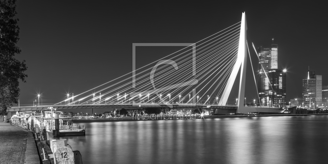 Bild-Nr.: 12755689 ROTTERDAM Erasmusbrücke mit Willemskade  erstellt von Melanie Viola