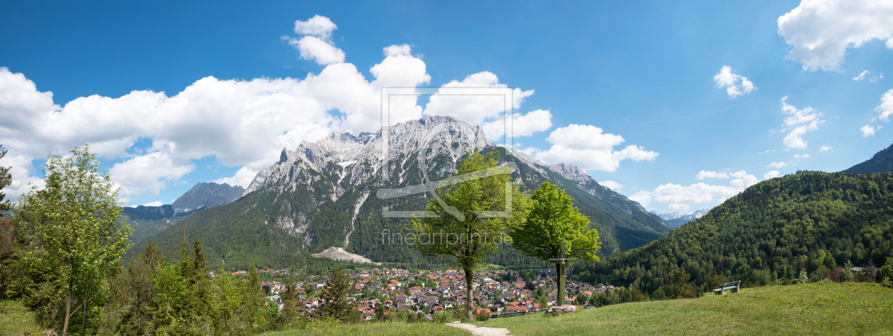 Bild-Nr.: 12756788 Aussichtshügel Mittenwald mit Karwendelblick erstellt von SusaZoom