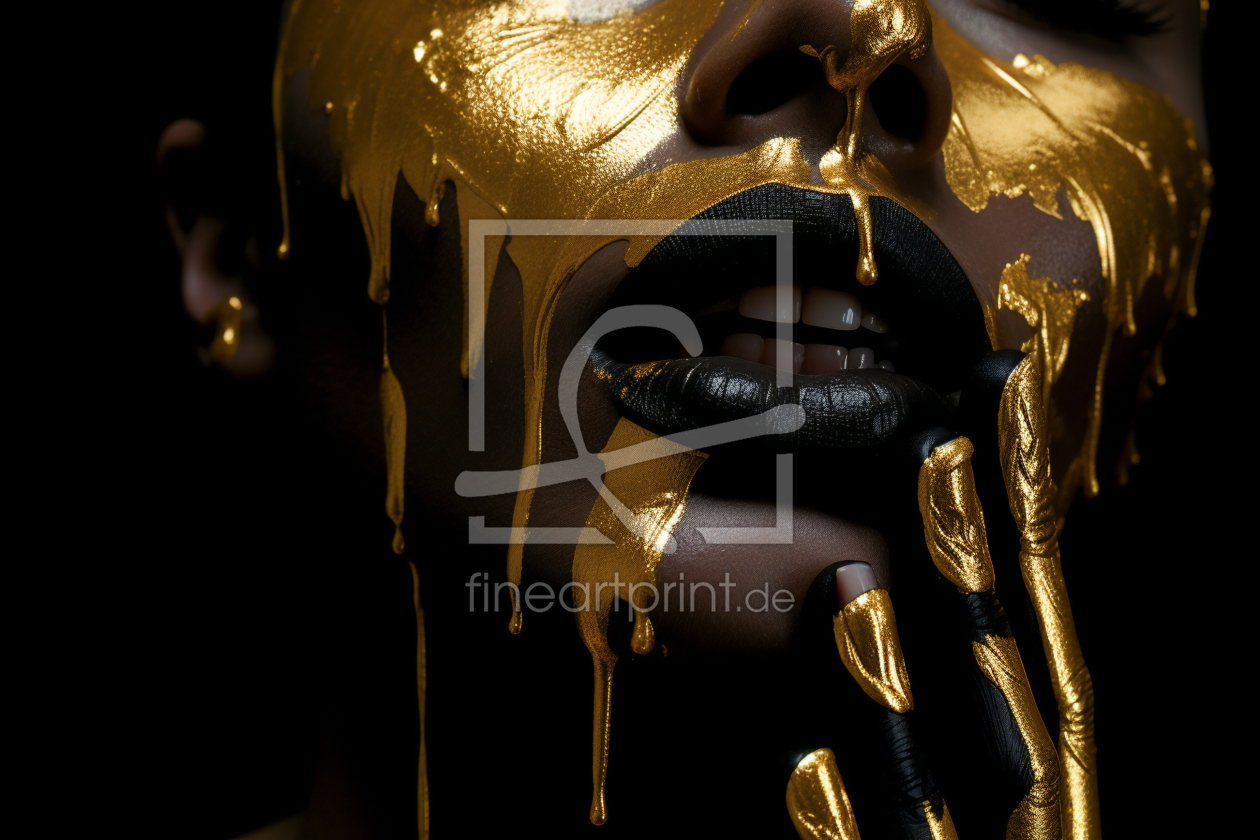 Bild-Nr.: 12757109 Gold Portrait KI erstellt von Steffen Gierok