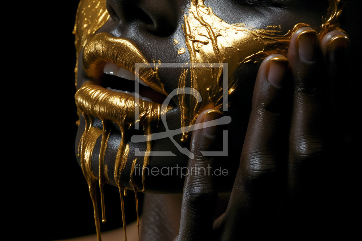 Bild-Nr.: 12757110 Gold Portrait KI erstellt von Steffen Gierok