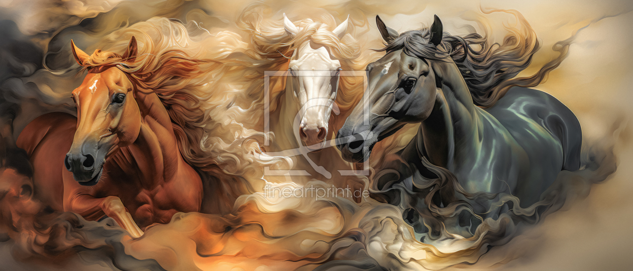 Bild-Nr.: 12759568 Wildpferde KI erstellt von Steffen Gierok