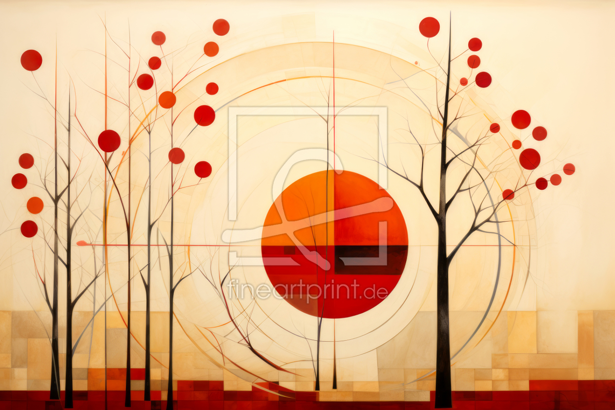 Bild-Nr.: 12760868 Geometrische Kunst HERBST Sonne erstellt von Melanie Viola