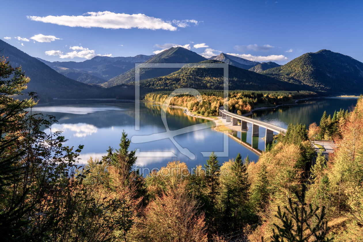 Bild-Nr.: 12761653 Herbst am Sylvensteinstausee in Bayern erstellt von Achim Thomae