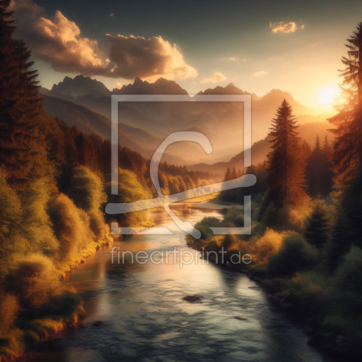 Bild-Nr.: 12763927 KI Bild einer Landschaft erstellt von wompus