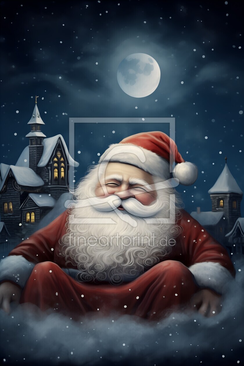 Bild-Nr.: 12764830 Meditierender Weihnachtsmann erstellt von Heike  Hultsch