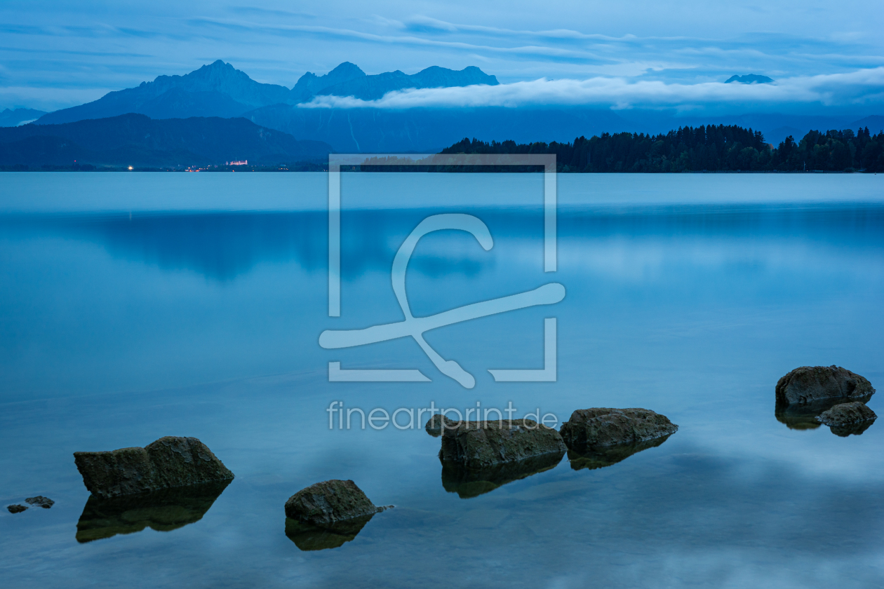Bild-Nr.: 12765158 Blaue Stunde am Forggensee erstellt von Martin Martin Wasilewski