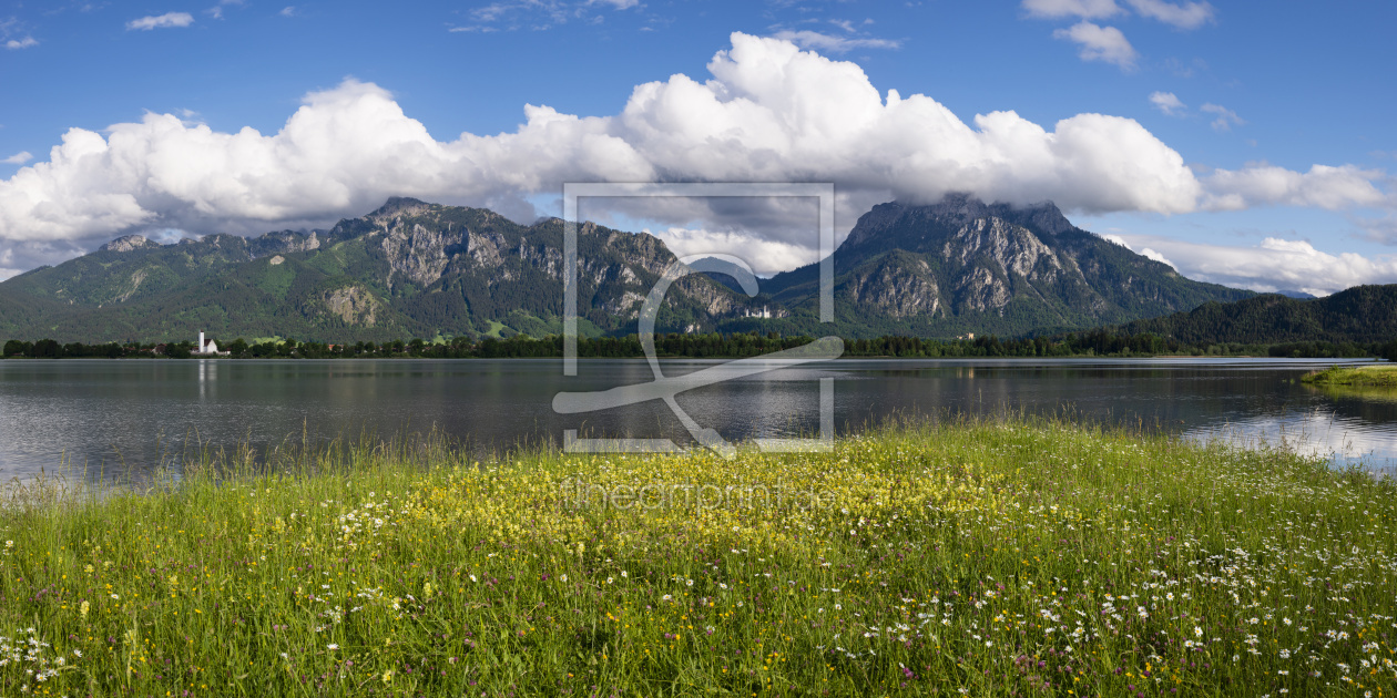 Bild-Nr.: 12768630 Panorama über den Forggensee erstellt von Walter G. Allgöwer