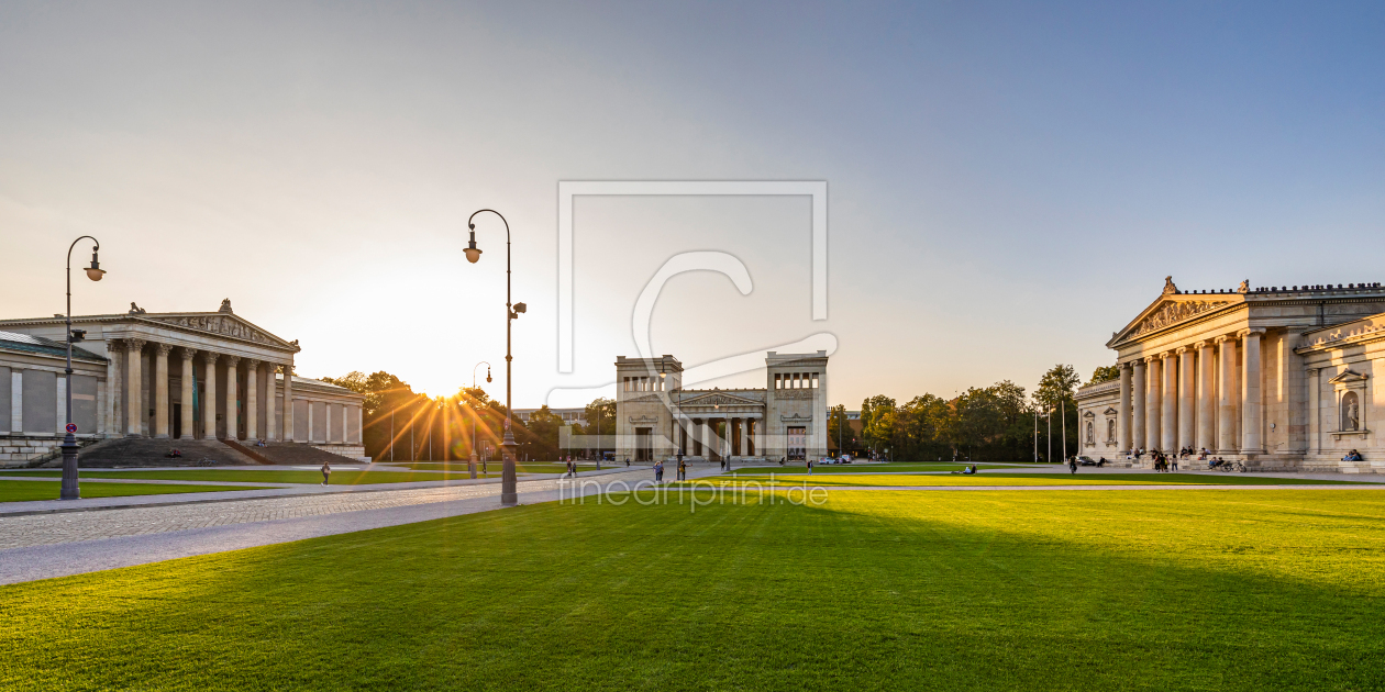 Bild-Nr.: 12769510 Königsplatz in München bei Sonnenuntergang erstellt von dieterich