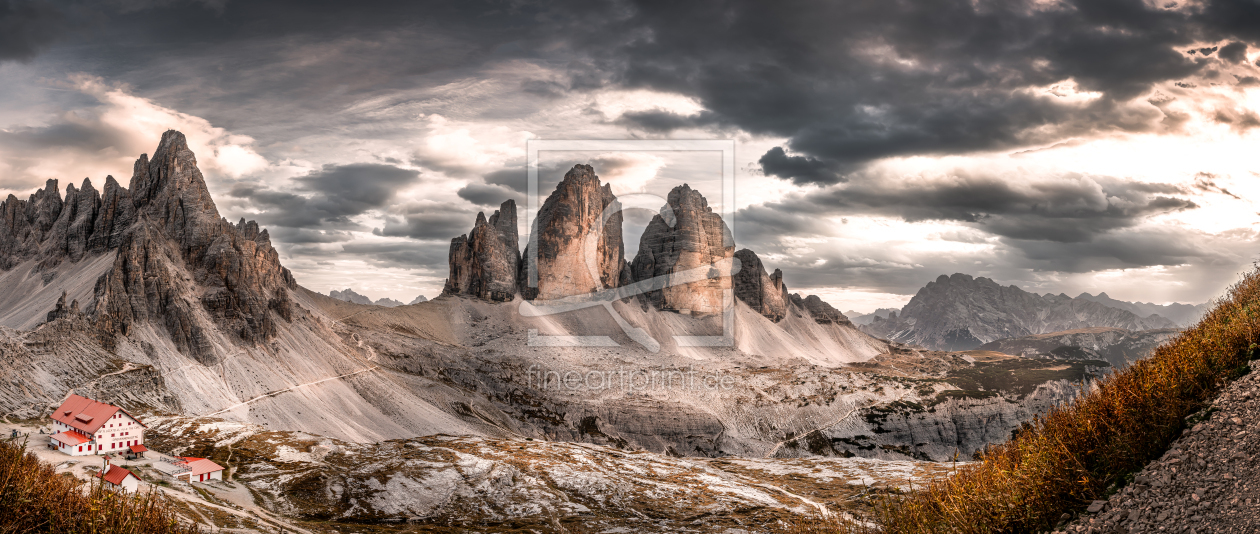 Bild-Nr.: 12769720 Drei Zinnen Dolomiten Panorama Landschaftsbild erstellt von MarcoMartycz