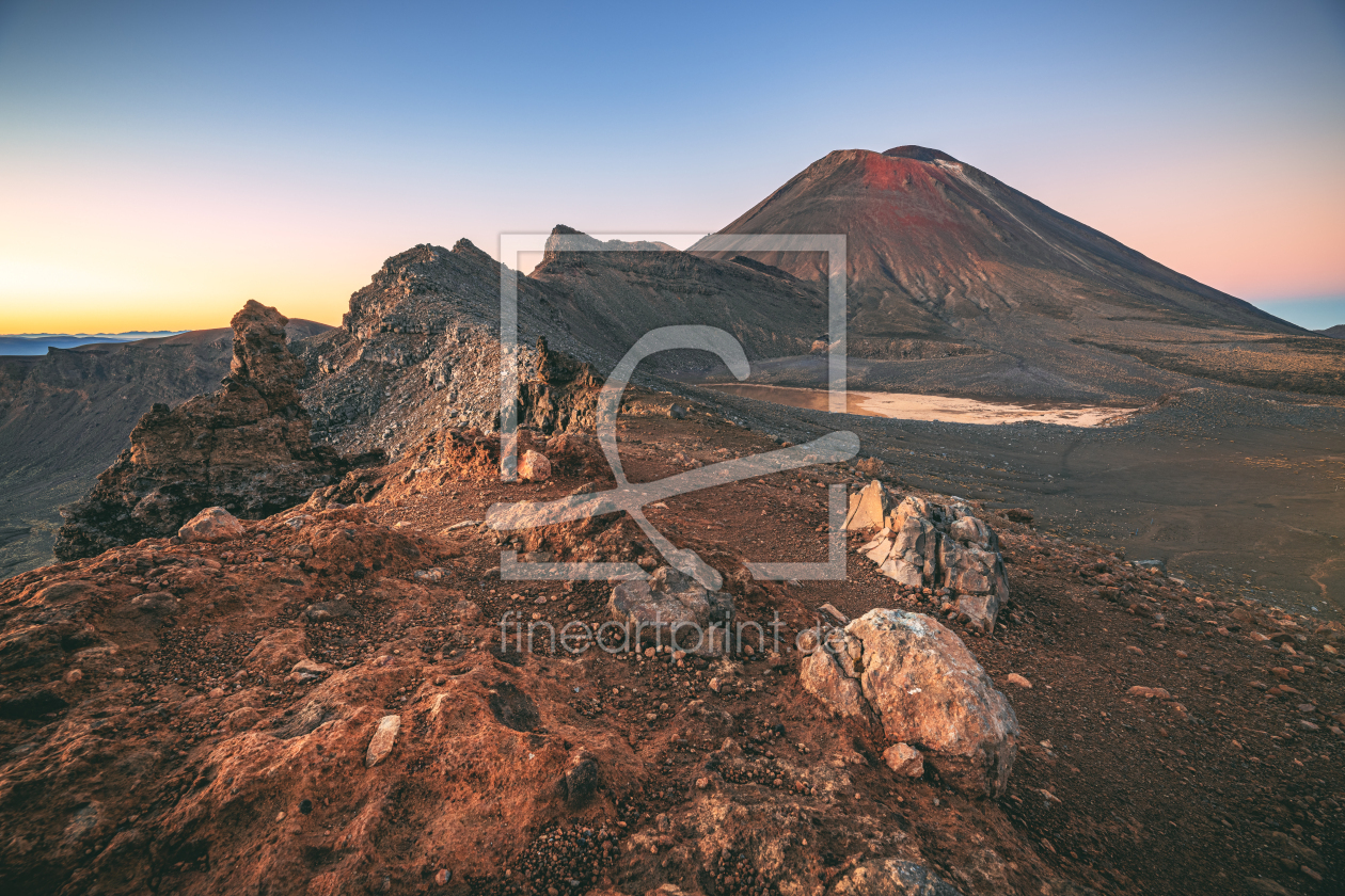 Bild-Nr.: 12769989 Neuseeland Mount Ngauruhoe Goldene Stunde erstellt von Jean Claude Castor