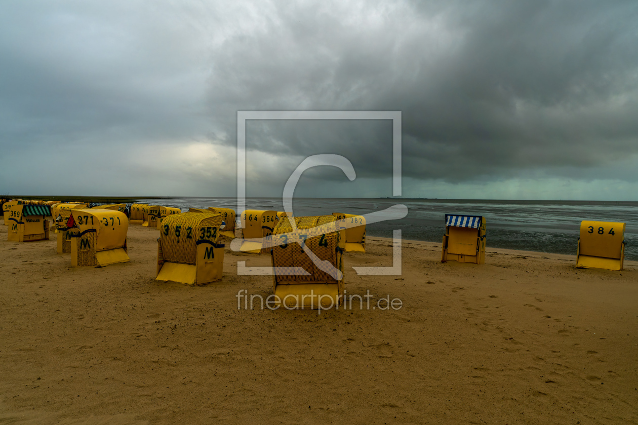 Bild-Nr.: 12771055 Kein Badewetter am Strand von Cuxhaven erstellt von volker heide
