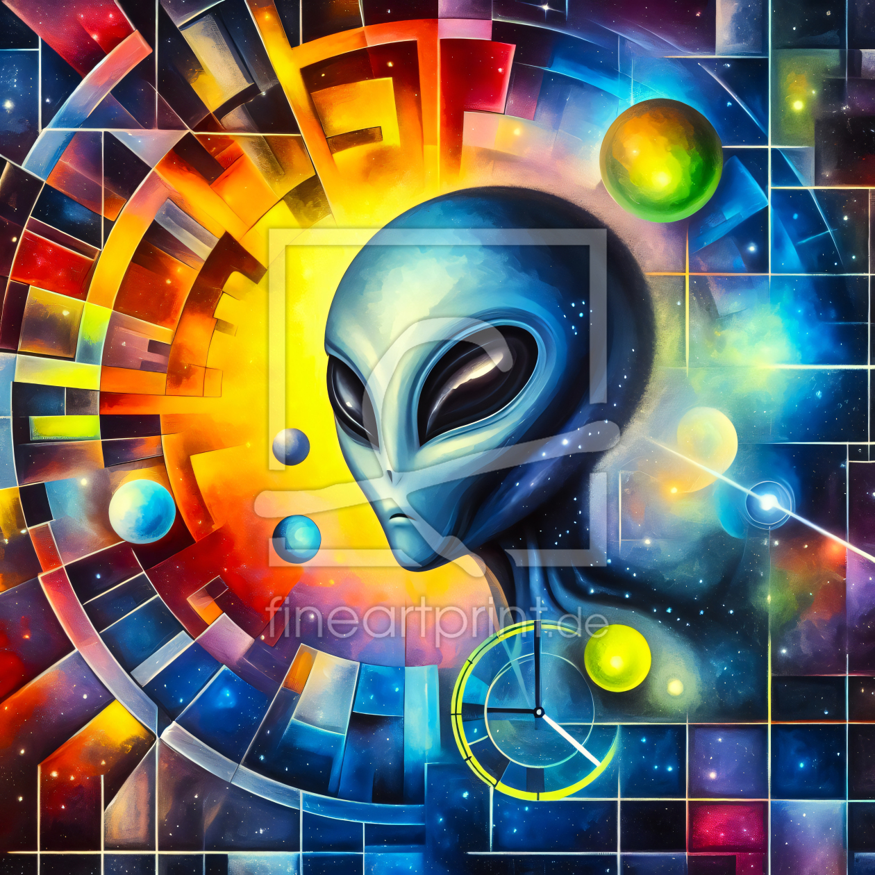 Bild-Nr.: 12771422 Fantasie Alien Kinderzimmerbild erstellt von wompus