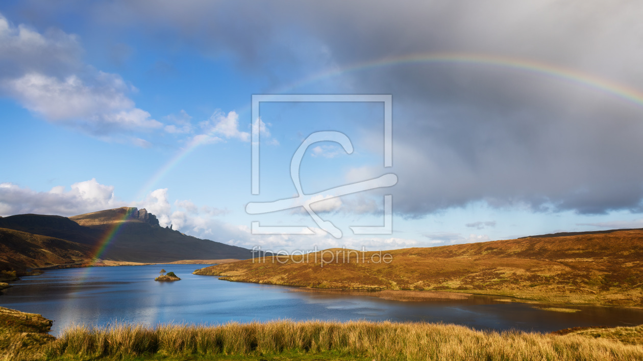 Bild-Nr.: 12777342 Old Man of Storr unterm Regenbogen erstellt von Daniela Beyer