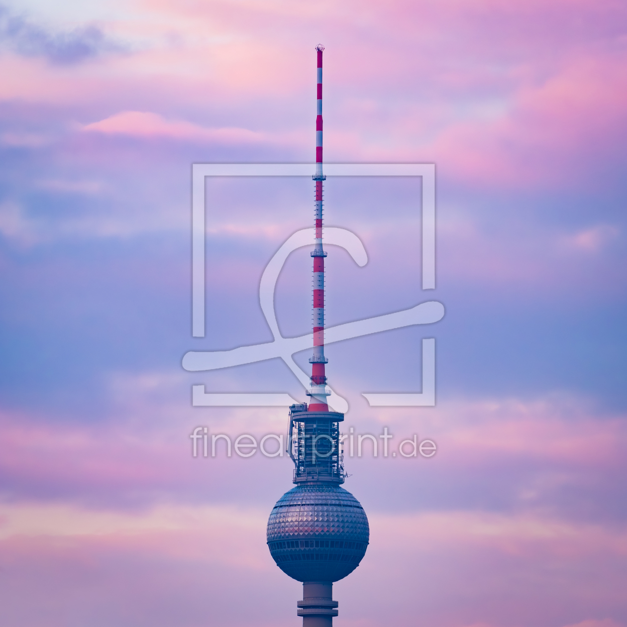 Bild-Nr.: 12785300 Fernsehturm in Berlin vor Abendhimmel erstellt von Martin Wasilewski