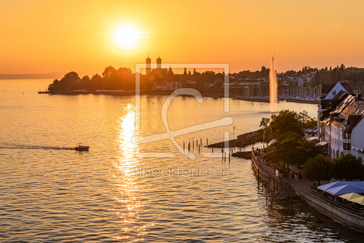 Bild-Nr.: 12789549 Friedrichshafen am Bodensee bei Sonnenuntergang erstellt von dieterich