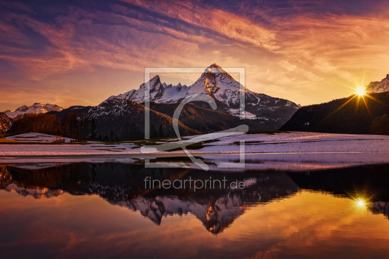 Bild-Nr.: 12792059 Watzmann sunset erstellt von Dieter Dieter Meyrl