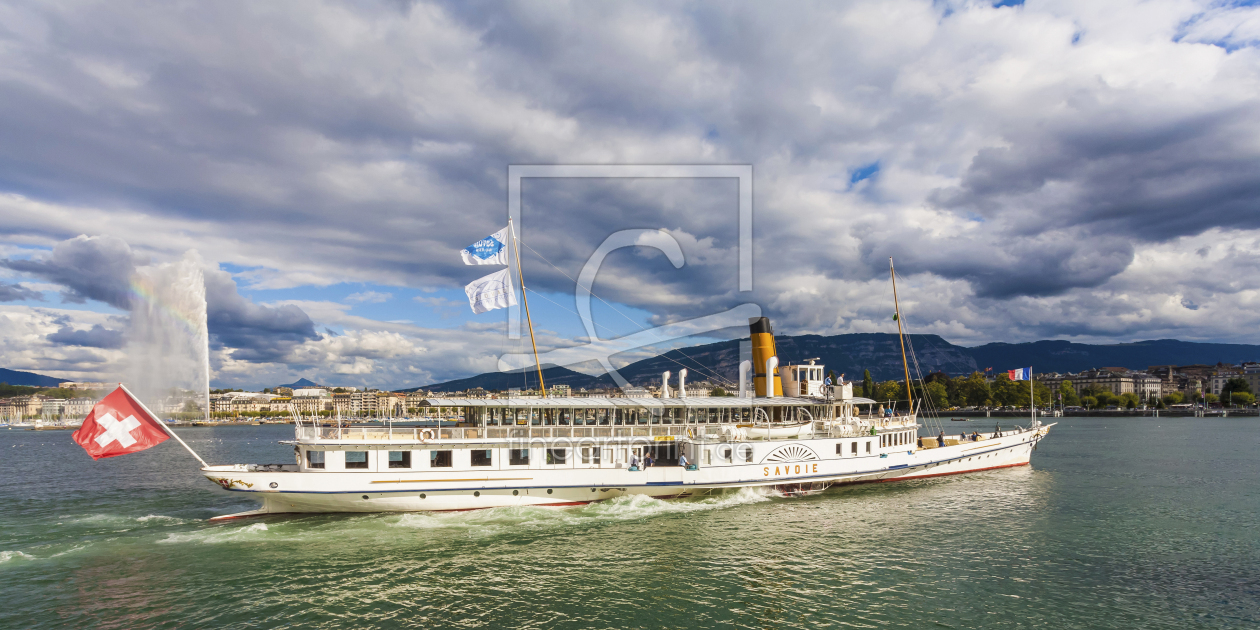 Bild-Nr.: 12796570 Raddampfer Savoie in Genf auf dem Genfer See erstellt von dieterich