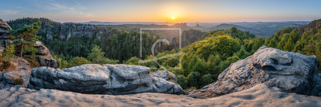 Bild-Nr.: 12797791 Sonnenuntergang in der Sächsischen Schweiz erstellt von eyetronic