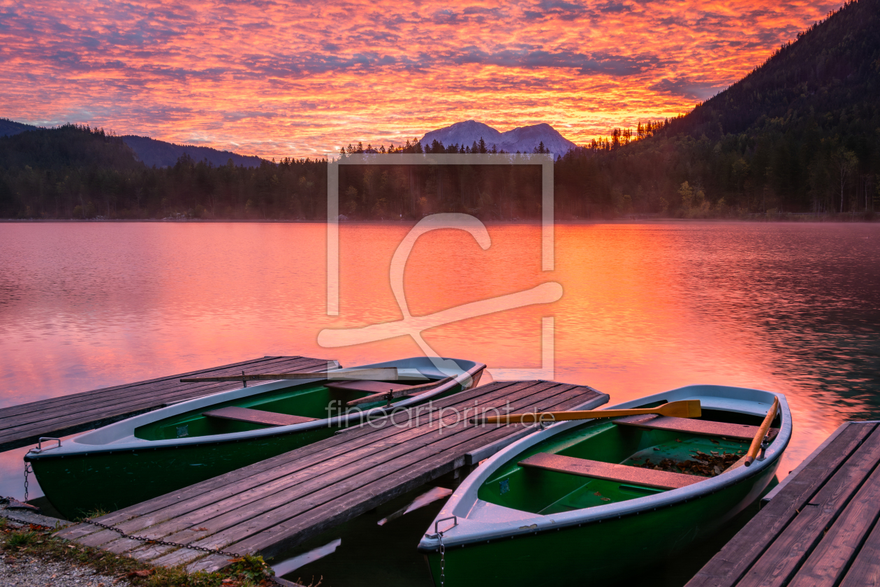 Bild-Nr.: 12797961 Morgenröte am Hintersee erstellt von Martin Martin Wasilewski