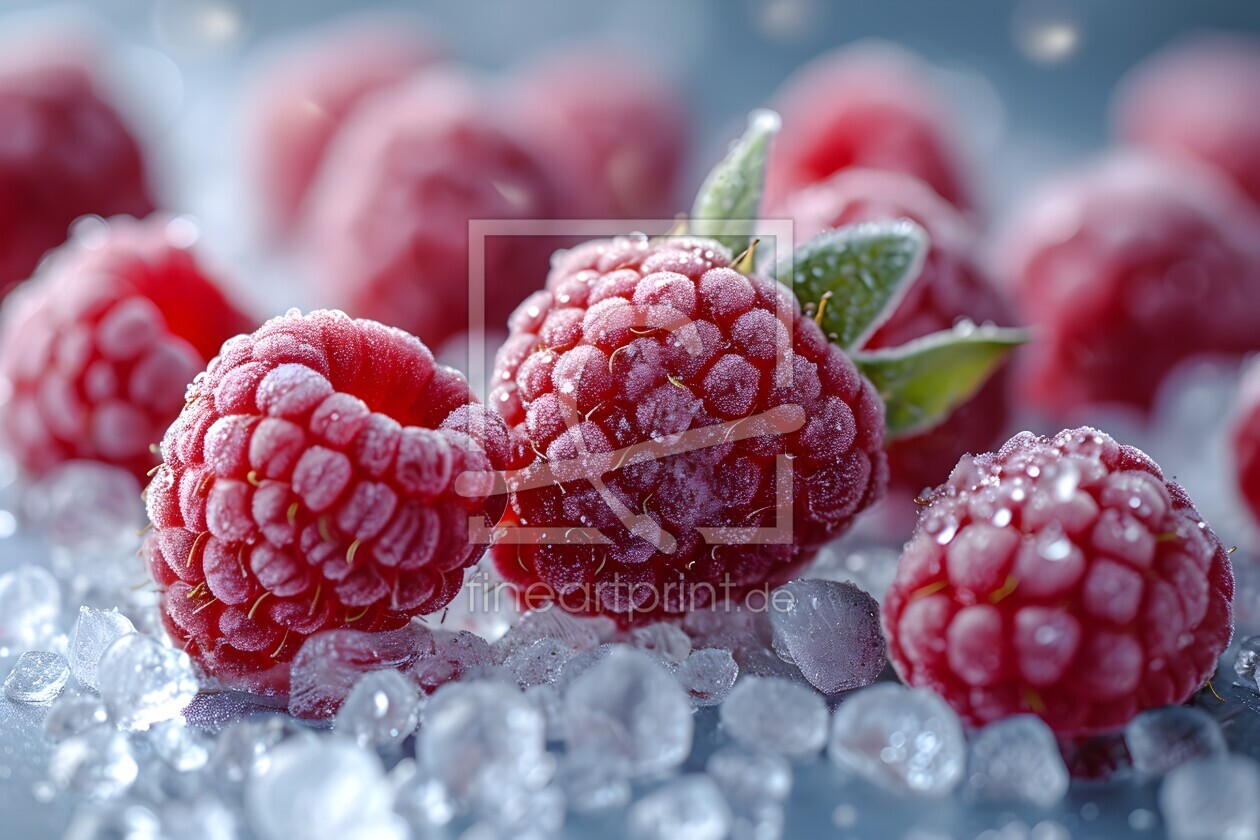 Bild-Nr.: 12800036 Gefrostete Himbeeren KI erstellt von Heike  Hultsch