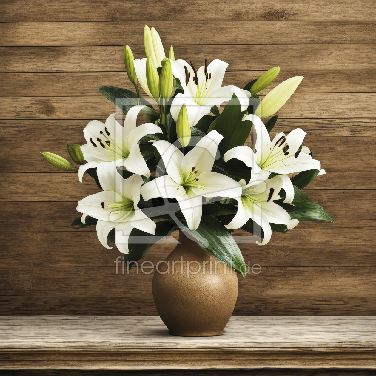 Bild-Nr.: 12803718 Lilien Blüten Knospen KI erstellt von XYRIUS