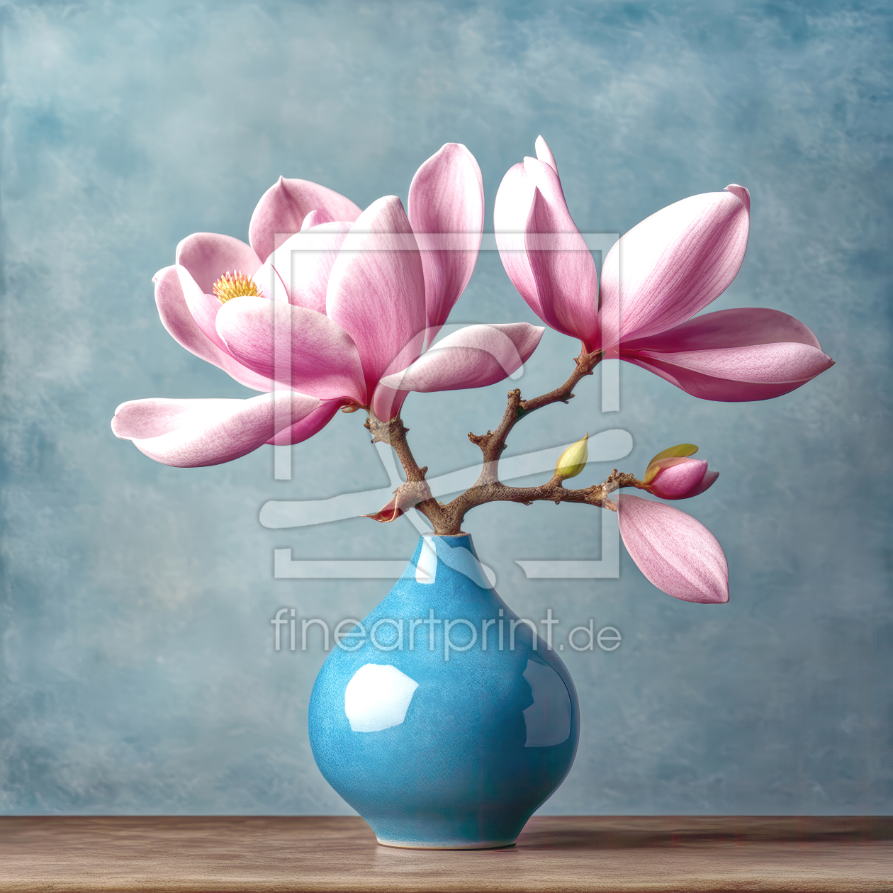 Bild-Nr.: 12804537 Magnolienzweig in Vase KI erstellt von XYRIUS