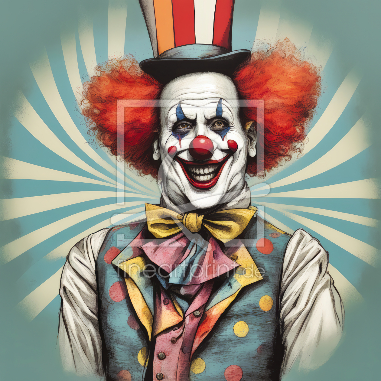 Bild-Nr.: 12805318 Lachender Clown KI erstellt von XYRIUS