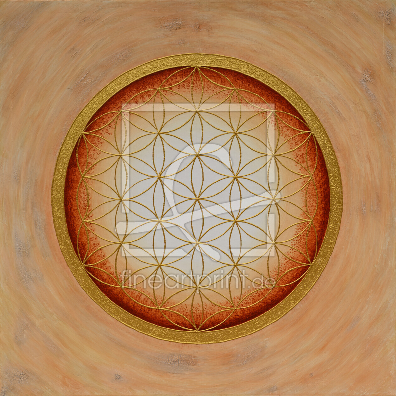 Bild-Nr.: 12806021 Blume des Lebens -handgemalt- erstellt von siebenfarbenfroh
