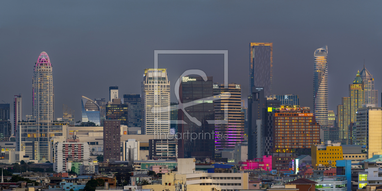 Bild-Nr.: 12806385 Panorama über Bangkok erstellt von Walter G. Allgöwer