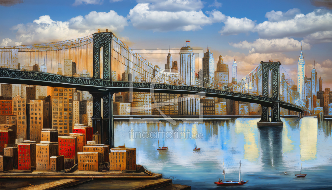 Bild-Nr.: 12808337 Manhattan Bridge KI erstellt von XYRIUS