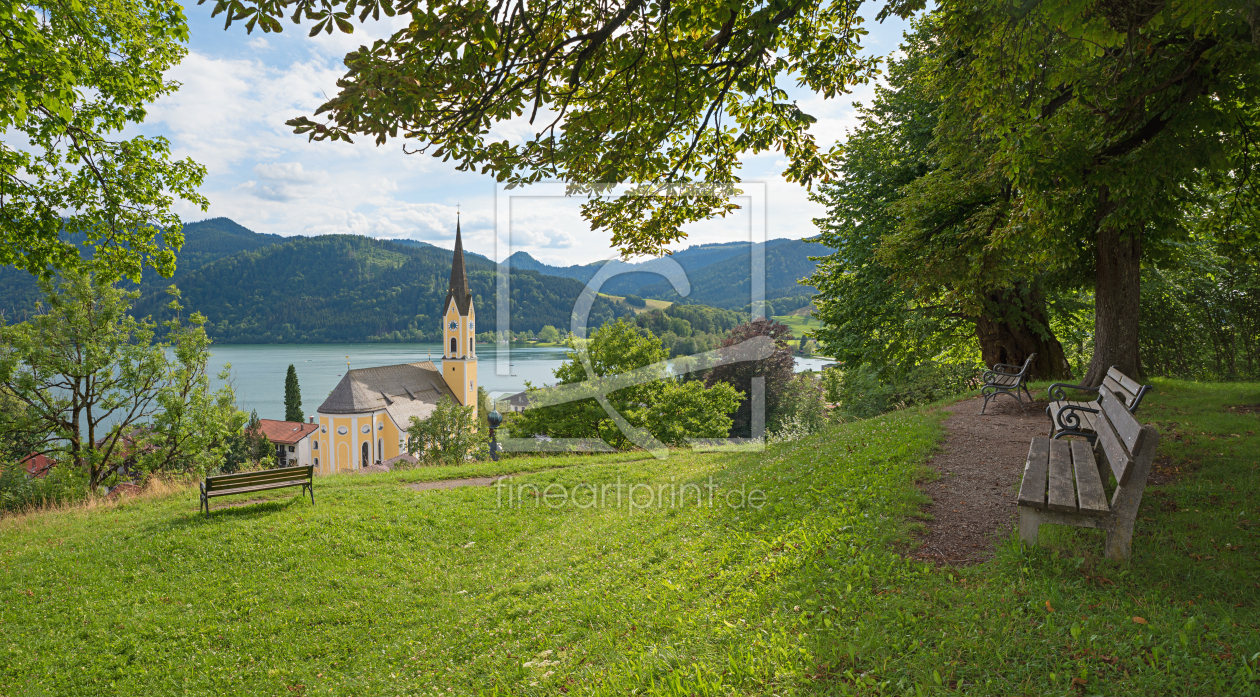 Bild-Nr.: 12808639 Weinberghügel Schliersee mit Blick zu St Sixtus  erstellt von SusaZoom