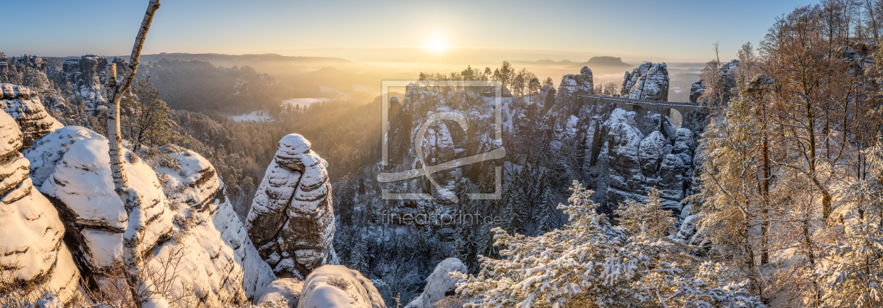 Bild-Nr.: 12811424 Bastei Panorama im Winter erstellt von eyetronic