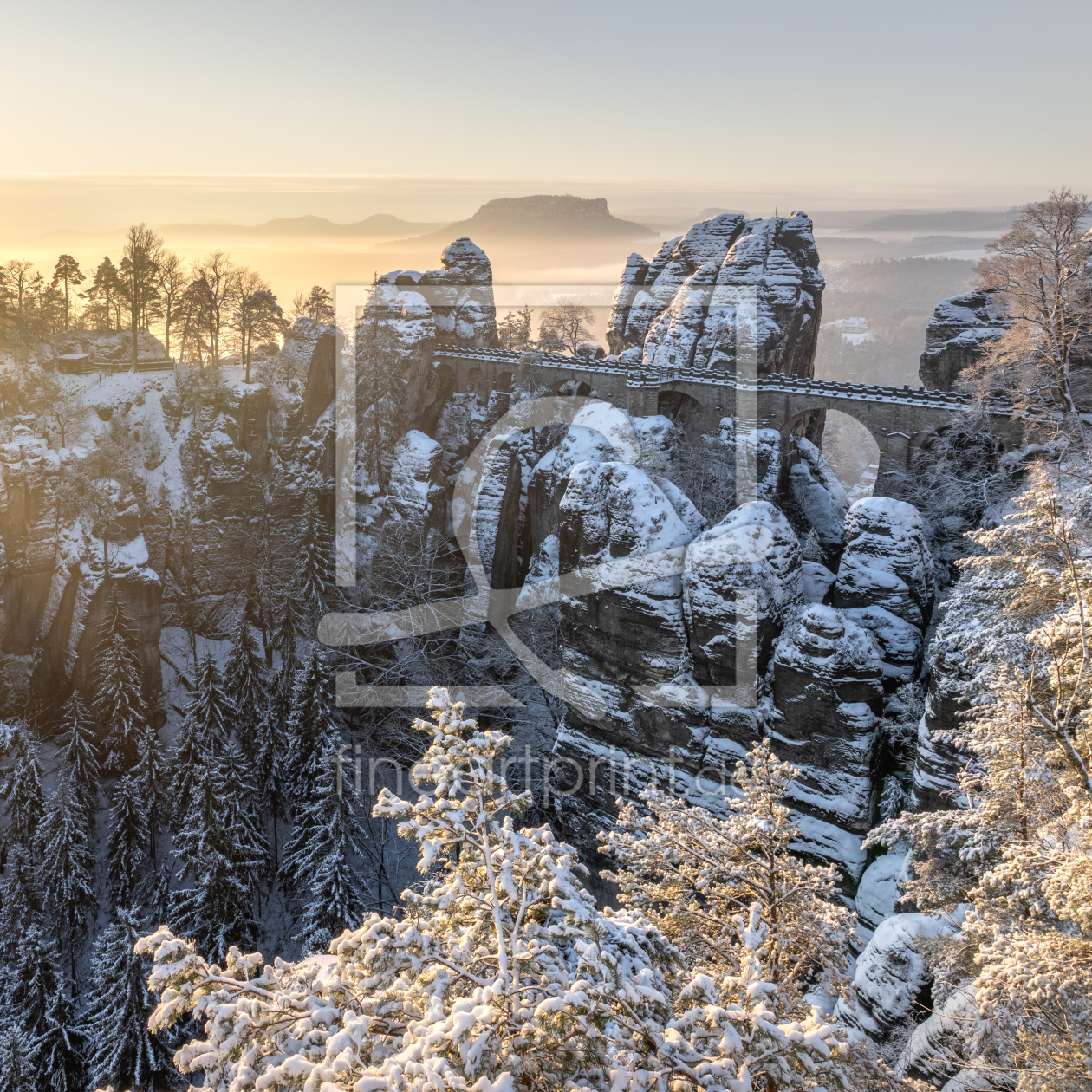 Bild-Nr.: 12811435 Winterliche Basteibrücke erstellt von eyetronic