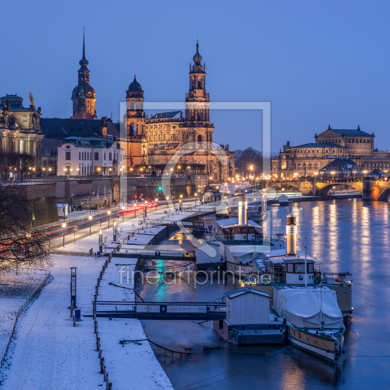 Bild-Nr.: 12811925 Dresden im Winter erstellt von eyetronic