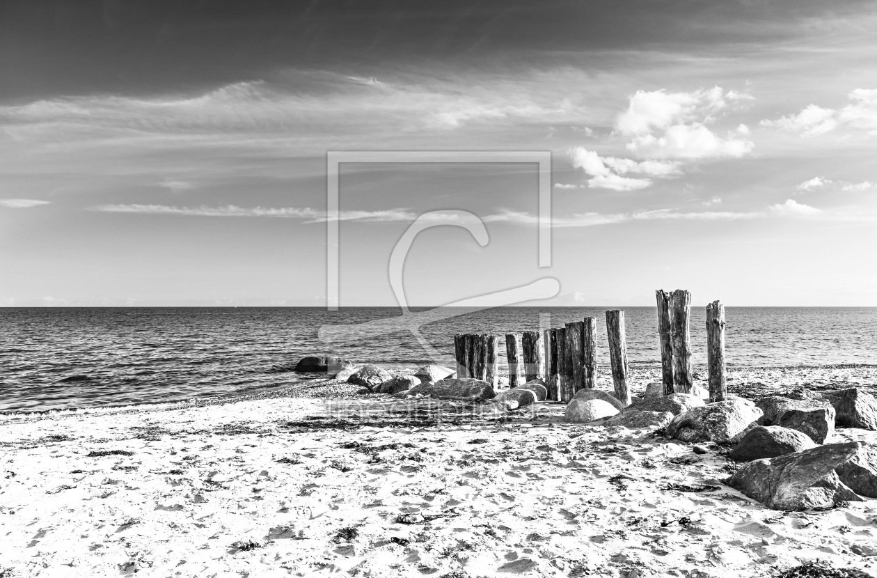 Bild-Nr.: 12812717 Ostsee Buhne     S_W        erstellt von Ursula Reins