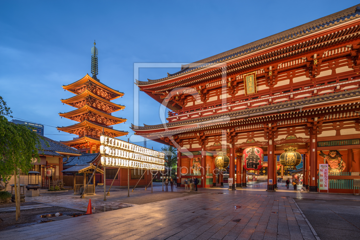 Bild-Nr.: 12813022 Senso-ji Tempel am Abend erstellt von eyetronic