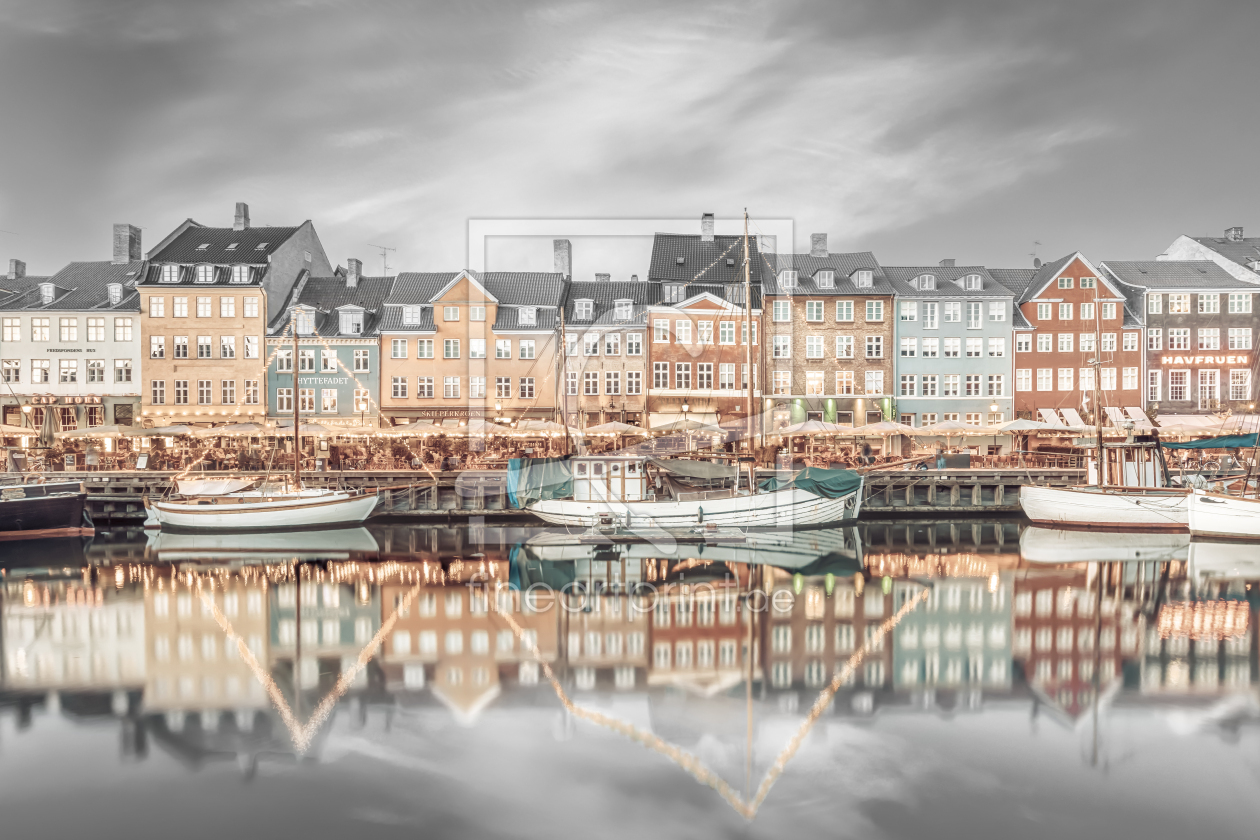 Bild-Nr.: 12813055 KOPENHAGEN VINTAGE Nyhavn Abendimpression erstellt von Melanie Viola