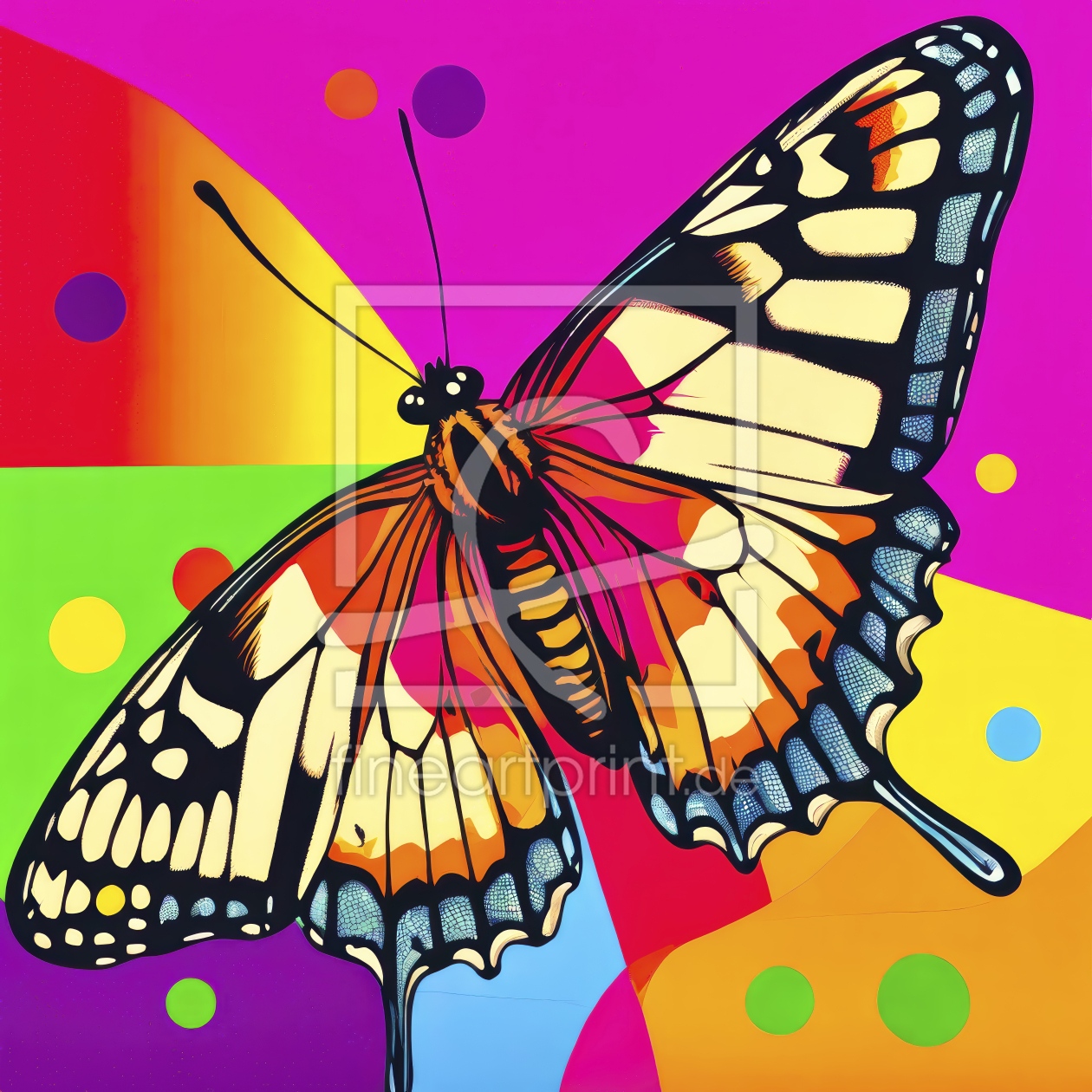 Bild-Nr.: 12813256 Schmetterling Kunterbunt KI erstellt von XYRIUS