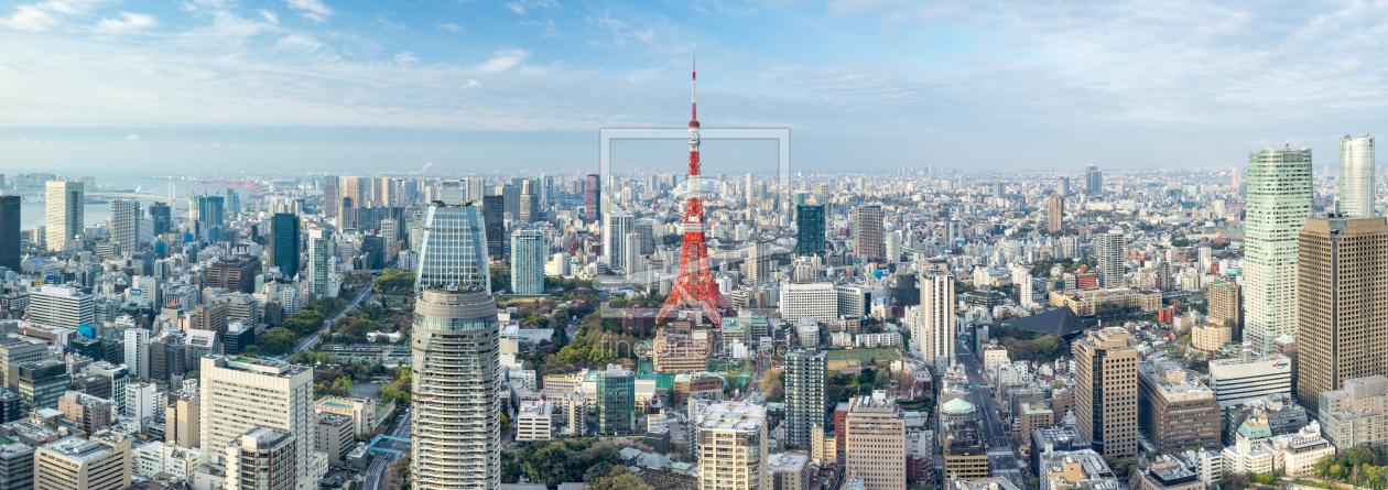 Bild-Nr.: 12813401 Tokyo Skyline Panorama erstellt von eyetronic