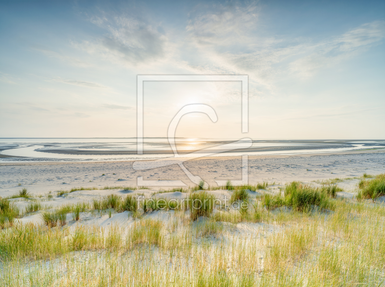 Bild-Nr.: 12813871 Am Nordseestrand bei Sonnenuntergang erstellt von eyetronic