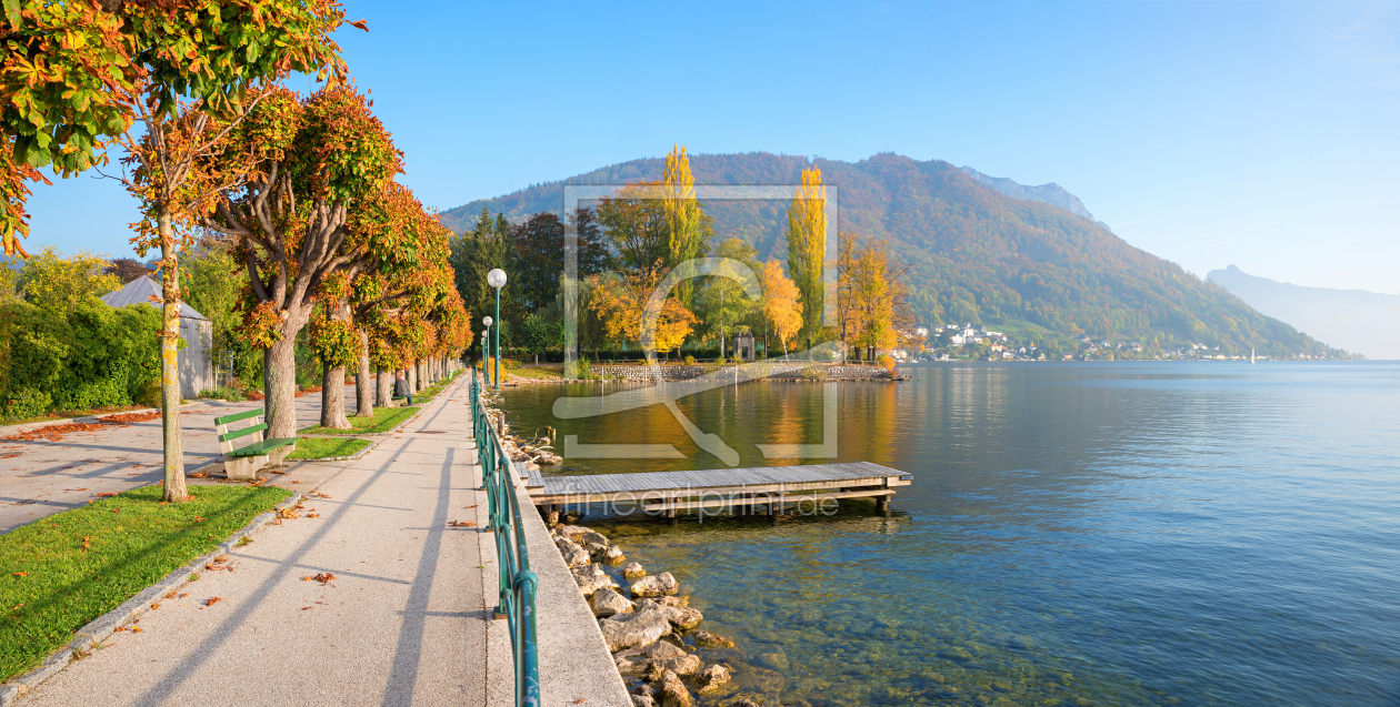 Bild-Nr.: 12814141 Herbstliche Uferpromenade am Traunsee erstellt von SusaZoom
