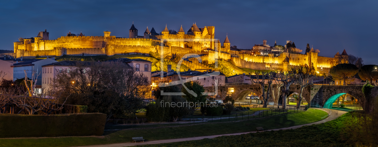 Bild-Nr.: 12814604 Carcassonne am Abend erstellt von Achim Thomae