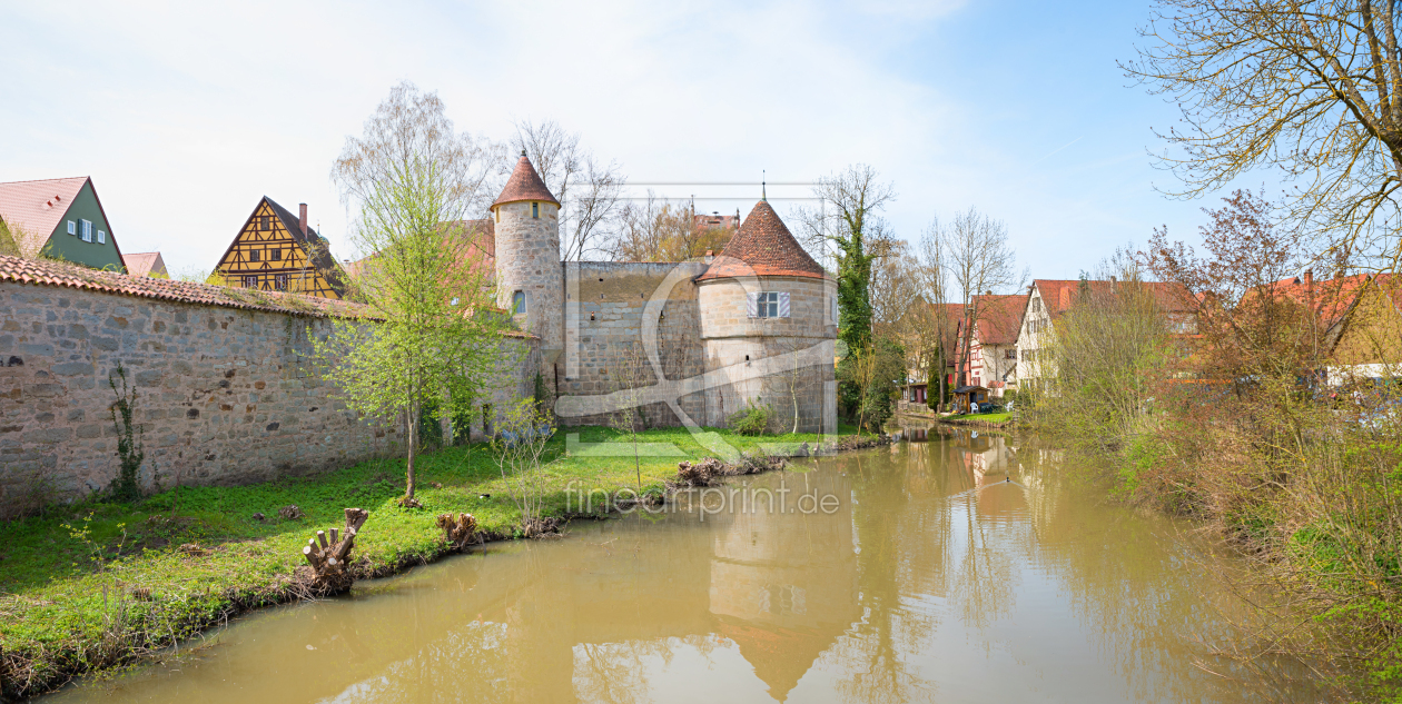 Bild-Nr.: 12816365 Stadtmauer und Burggraben Dinkelsbühl erstellt von SusaZoom