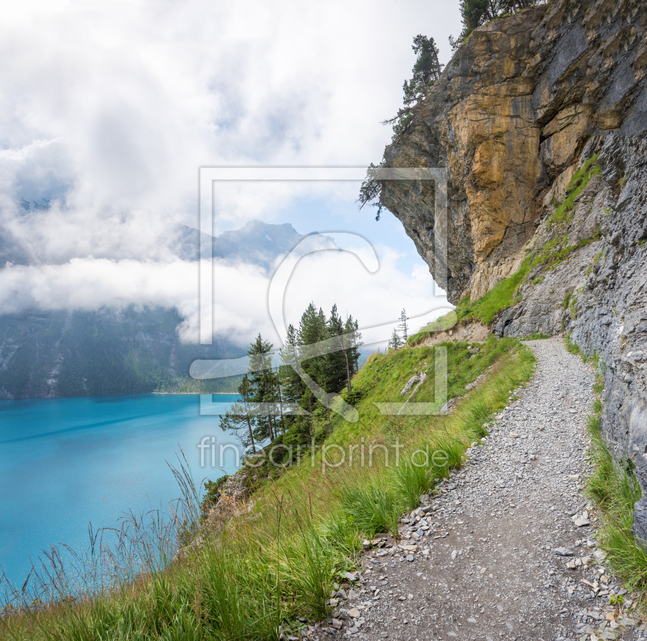 Bild-Nr.: 12816510 Felsenweg am Oeschinensee II erstellt von SusaZoom