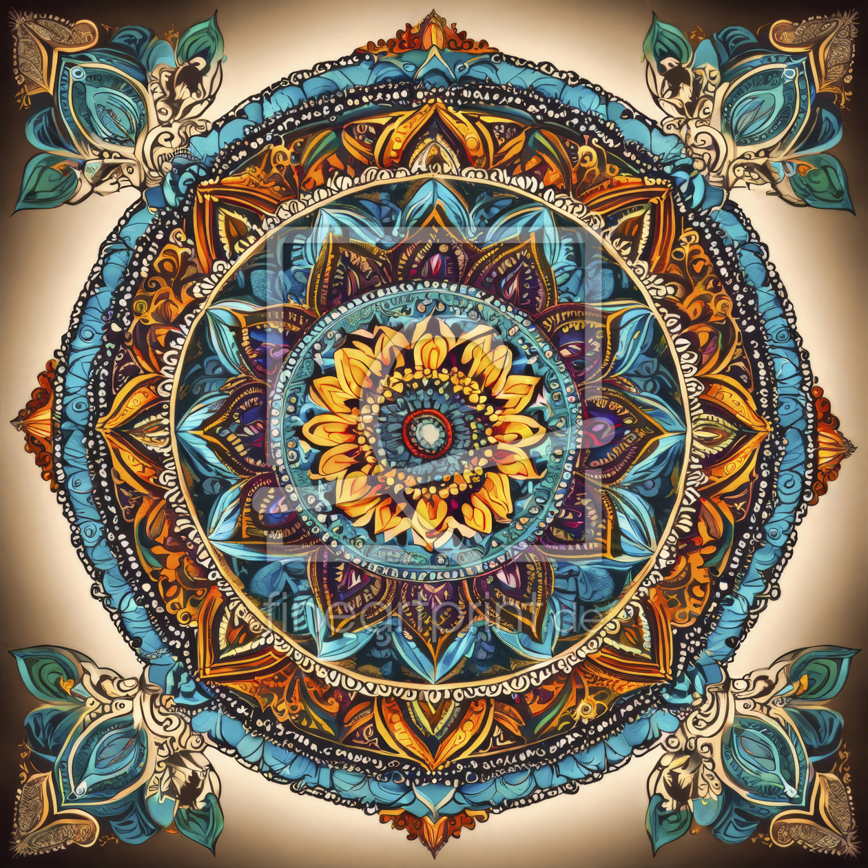 Bild-Nr.: 12818023 Mandala KI erstellt von XYRIUS